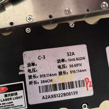 Raycus 1000W 915nm Fiber-Coupled Laser Pump Source 56V 32A SMA905 Armored Fiber Water-Cooled Plate Metal Laser Head 2mm