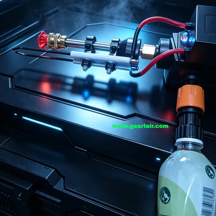 Outdoor Portable Fuel Sprayer with Lithium Battery, Metal Pump & Long Range Metal Nozzle, Detachable Fuel Tank for Farm Disinfection Pest Removal Border Patrol Rescue