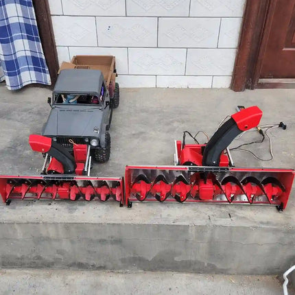 1/6 & 1/5 Scale RC Snow Blower / Plow Attachment | 51cm Wide, Fully Functional with Lift & Rotation image 4