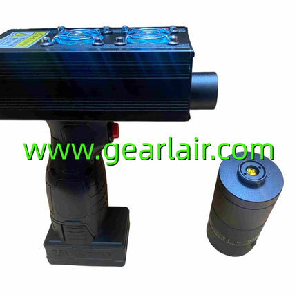 140-watt portable laser ignition tool | Insect repellent and rust removal | 280-watt power | 4 x 21700 high-discharge-rate battery system | Coaxial green light | M22 lens interface | Active cooling system image 3