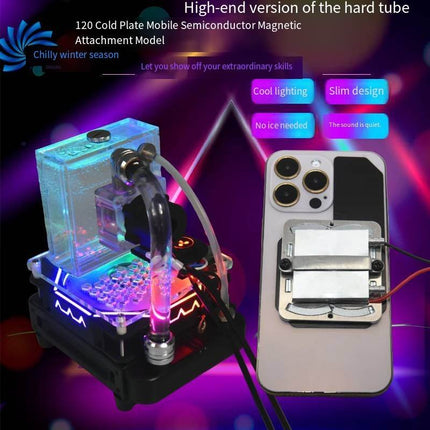120mm Semiconductor Magnetic Water Cooler for Phones & Tablets - RGB Lighting & Ultra-Thin Design image 5