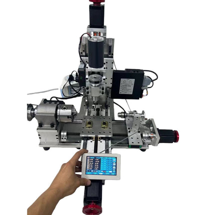 CraftMaster Pro: Desktop CNC Lathe, Mill & Drill Combo | 710 Model | For Makers & Precision Machining image 2