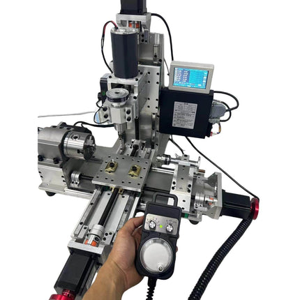 CraftMaster Pro: Desktop CNC Lathe, Mill & Drill Combo | 710 Model | For Makers & Precision Machining image 3