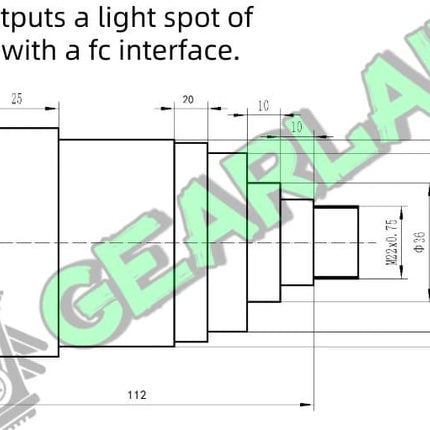 FC interface optical fiber collimating mirror, beam expanding mirror, adjustable divergence angle image 10