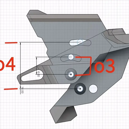 WOWCYCLE No.2 FPV Camera Mounting Module - Compatible with DJI O3/O4/O4 Pro/Walksnail image 2