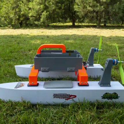 Original Twin-Hull Air-Propelled Bait & Rescue Boat | 60cm Remote-Controlled Fishing Drone with GPS Compatibility image 4