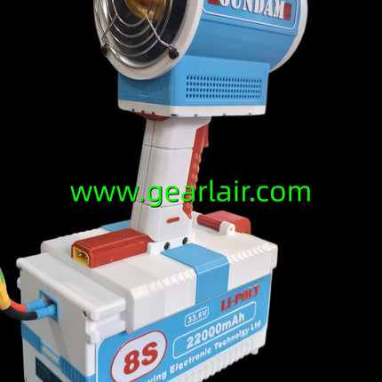 90mm EDF Ducted Fan 8S 8kg Thrust High Performance Brushless Motor for RC Jet Plane Gundam Color Scheme