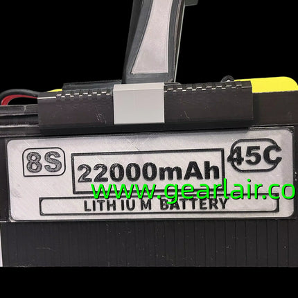 90mm 8S EDF Ducted Fan 8.2kg Thrust Complete Kit with 8S 22000mAh 45C Battery Charger Storage Box Extension Tube Ready to Use