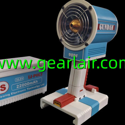 90mm EDF Ducted Fan 8S 8kg Thrust High Performance Brushless Motor for RC Jet Plane Gundam Color Scheme