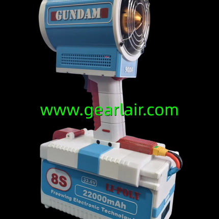 90mm EDF Ducted Fan 8S 8kg Thrust High Performance Brushless Motor for RC Jet Plane Gundam Color Scheme