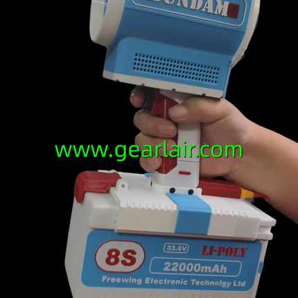 90mm EDF Ducted Fan 8S 8kg Thrust High Performance Brushless Motor for RC Jet Plane Gundam Color Scheme