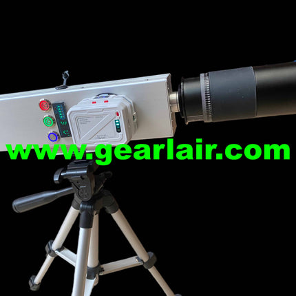 Laser Cannon Pump 300W All-Aluminum Shell Custom Heat Sink Cooling Adjustable 15-25cm Lens 30m Range High-Temp Protection