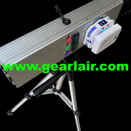 Laser Cannon Pump 300W All-Aluminum Shell Custom Heat Sink Cooling Adjustable 15-25cm Lens 30m Range High-Temp Protection