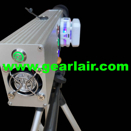 Laser Cannon Pump 300W All-Aluminum Shell Custom Heat Sink Cooling Adjustable 15-25cm Lens 30m Range High-Temp Protection