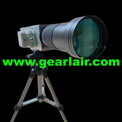 Laser Cannon Pump 300W All-Aluminum Shell Custom Heat Sink Cooling Adjustable 15-25cm Lens 30m Range High-Temp Protection