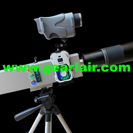 Laser Cannon Pump 300W All-Aluminum Shell Custom Heat Sink Cooling Adjustable 15-25cm Lens 30m Range High-Temp Protection