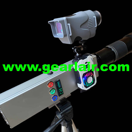 Laser Cannon Pump 300W All-Aluminum Shell Custom Heat Sink Cooling Adjustable 15-25cm Lens 30m Range High-Temp Protection