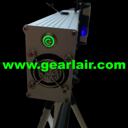Laser Cannon Pump 300W All-Aluminum Shell Custom Heat Sink Cooling Adjustable 15-25cm Lens 30m Range High-Temp Protection