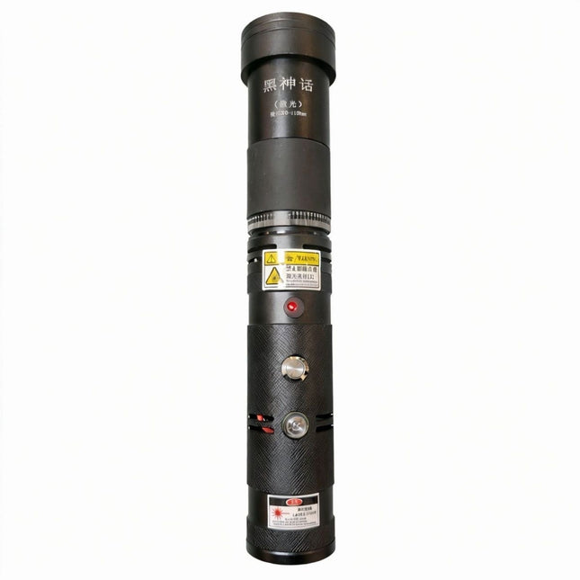 120W Output Handheld Focusable Laser Torch | 50X Zoom Lens 21700 Battery Alloy Cooling Laser Igniter