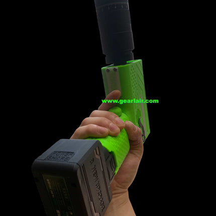 130W Laser Duct Blower Igniter with 16.8V 4000mAh 10C Lithium Battery, Fingerprint Switch & Focusing Lens