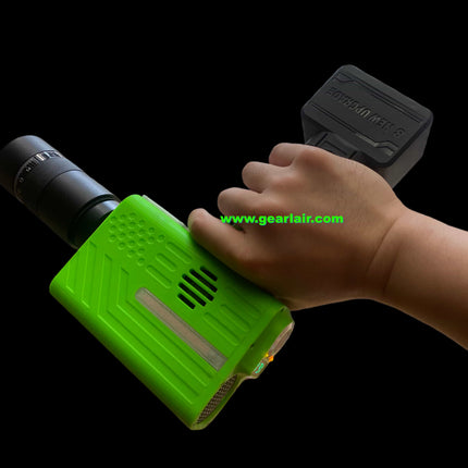 130W Laser Duct Blower Igniter with 16.8V 4000mAh 10C Lithium Battery, Fingerprint Switch & Focusing Lens