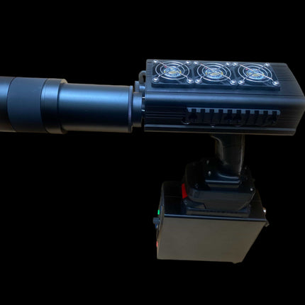500W Laser Pump Source – 1000W Electrical Input | 3× Samsung 50S with Smart BMS | 50x Remote Control Zoom Lens | Green Coaxial Aiming | Adjustable Step-Down Module | 1-Month Warranty