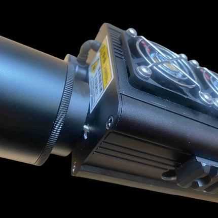 500W Laser Pump Source – 1000W Electrical Input | 3× Samsung 50S with Smart BMS | 50x Remote Control Zoom Lens | Green Coaxial Aiming | Adjustable Step-Down Module | 1-Month Warranty