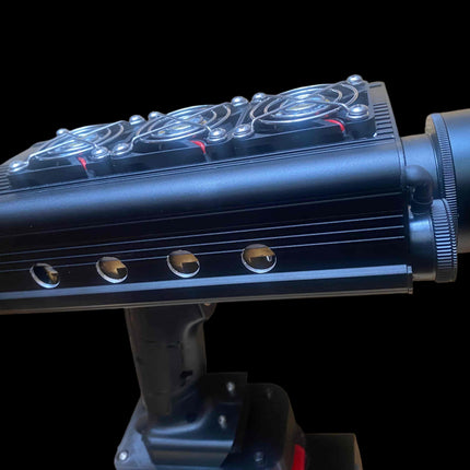 500W Laser Pump Source – 1000W Electrical Input | 3× Samsung 50S with Smart BMS | 50x Remote Control Zoom Lens | Green Coaxial Aiming | Adjustable Step-Down Module | 1-Month Warranty
