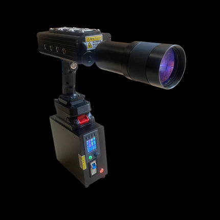 500W Laser Pump Source – 1000W Electrical Input | 3× Samsung 50S with Smart BMS | 50x Remote Control Zoom Lens | Green Coaxial Aiming | Adjustable Step-Down Module | 1-Month Warranty