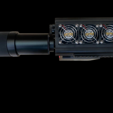 500W Laser Pump Source – 1000W Electrical Input | 3× Samsung 50S with Smart BMS | 50x Remote Control Zoom Lens | Green Coaxial Aiming | Adjustable Step-Down Module | 1-Month Warranty