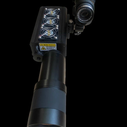 500W Laser Pump Source – 1000W Electrical Input | 3× Samsung 50S with Smart BMS | 50x Remote Control Zoom Lens | Green Coaxial Aiming | Adjustable Step-Down Module | 1-Month Warranty