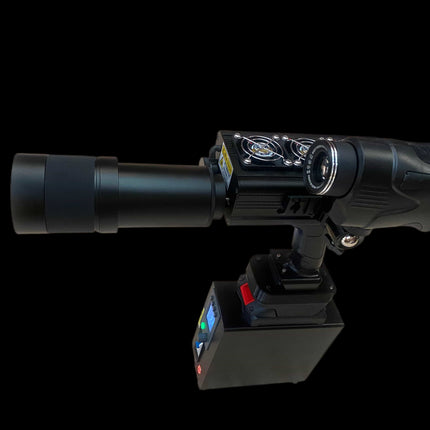 500W Laser Pump Source – 1000W Electrical Input | 3× Samsung 50S with Smart BMS | 50x Remote Control Zoom Lens | Green Coaxial Aiming | Adjustable Step-Down Module | 1-Month Warranty