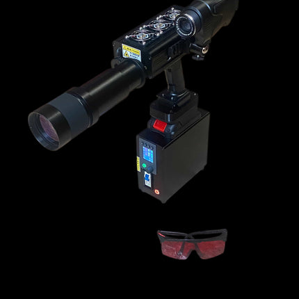 500W Laser Pump Source – 1000W Electrical Input | 3× Samsung 50S with Smart BMS | 50x Remote Control Zoom Lens | Green Coaxial Aiming | Adjustable Step-Down Module | 1-Month Warranty