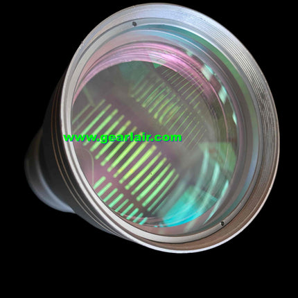 Double-sided nano-gold-coated pumping source, 100-meter collimating lens, focusing mirror, beam expanding mirror, high-temperature resistant quartz lens