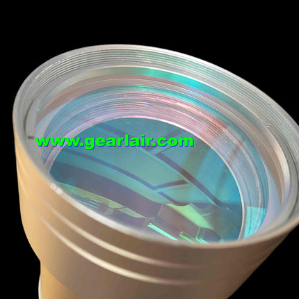 Double-sided nano-gold-coated pumping source, 100-meter collimating lens, focusing mirror, beam expanding mirror, high-temperature resistant quartz lens