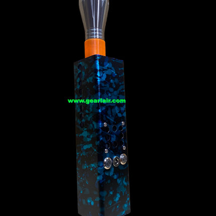 Collector-Grade Handheld 20W Blue Laser Engraving Module 450nm | Camouflage Blue Anodized Aluminum, 5X Expander, Built-in 21700 Battery Pack, Extreme Heat Dissipation