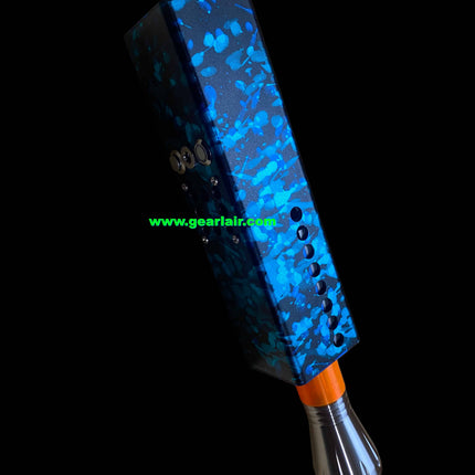 Collector-Grade Handheld 20W Blue Laser Engraving Module 450nm | Camouflage Blue Anodized Aluminum, 5X Expander, Built-in 21700 Battery Pack, Extreme Heat Dissipation