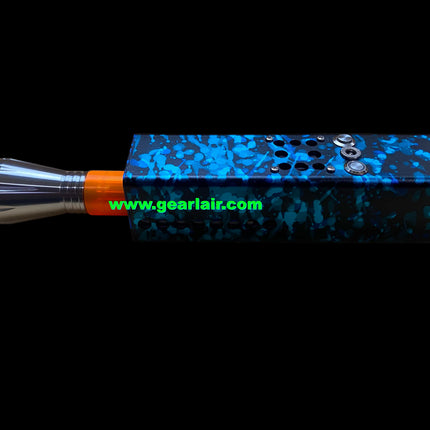 Collector-Grade Handheld 20W Blue Laser Engraving Module 450nm | Camouflage Blue Anodized Aluminum, 5X Expander, Built-in 21700 Battery Pack, Extreme Heat Dissipation