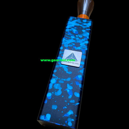 Collector-Grade Handheld 20W Blue Laser Engraving Module 450nm | Camouflage Blue Anodized Aluminum, 5X Expander, Built-in 21700 Battery Pack, Extreme Heat Dissipation