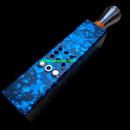 Collector-Grade Handheld 20W Blue Laser Engraving Module 450nm | Camouflage Blue Anodized Aluminum, 5X Expander, Built-in 21700 Battery Pack, Extreme Heat Dissipation