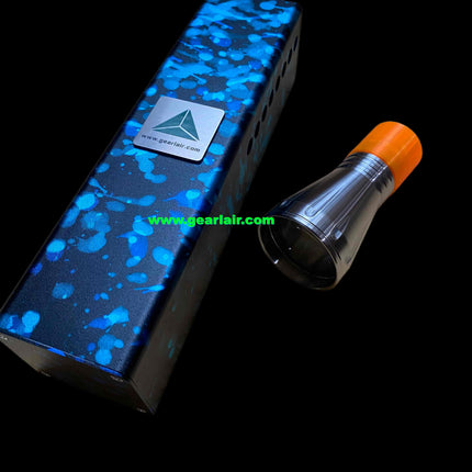 Collector-Grade Handheld 20W Blue Laser Engraving Module 450nm | Camouflage Blue Anodized Aluminum, 5X Expander, Built-in 21700 Battery Pack, Extreme Heat Dissipation