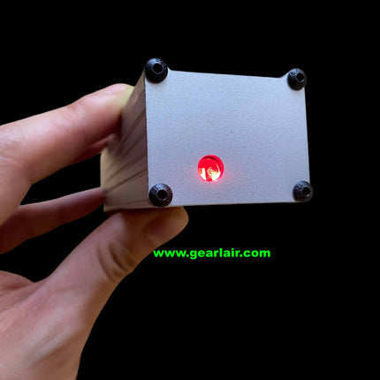 80W Aluminum Alloy Laser Lighter | Coaxial Red Dot Laser Igniter Outdoor Fire Starter With Temperature Protection