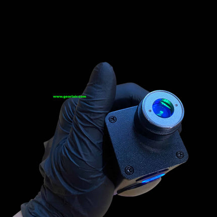 90W IPG Handheld Outdoor Laser Device Coaxial Green Positioning Light Black Anodized Aluminum Alloy M22 Lens Base Type-C 45