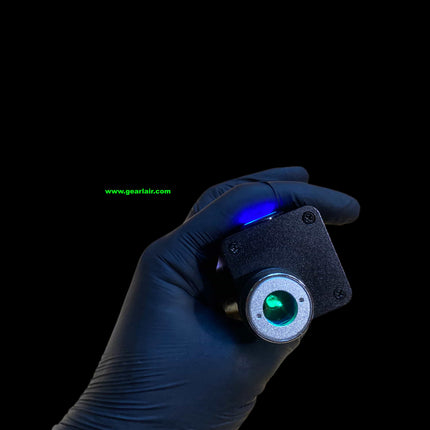 90W IPG Handheld Outdoor Laser Device Coaxial Green Positioning Light Black Anodized Aluminum Alloy M22 Lens Base Type-C 45