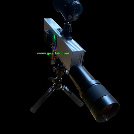 Laser Cannon Pump 300W All-Aluminum Shell Custom Heat Sink Cooling Adjustable 15-25cm Lens 30m Range High-Temp Protection