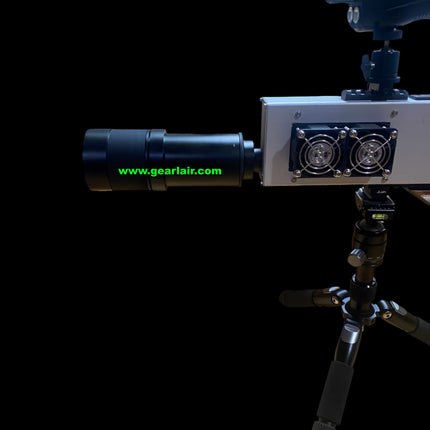 Laser Cannon Pump 300W All-Aluminum Shell Custom Heat Sink Cooling Adjustable 15-25cm Lens 30m Range High-Temp Protection