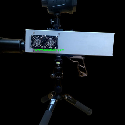 Laser Cannon Pump 300W All-Aluminum Shell Custom Heat Sink Cooling Adjustable 15-25cm Lens 30m Range High-Temp Protection