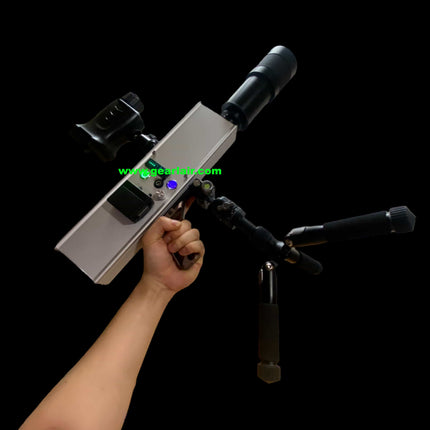 Laser Cannon Pump 300W All-Aluminum Shell Custom Heat Sink Cooling Adjustable 15-25cm Lens 30m Range High-Temp Protection