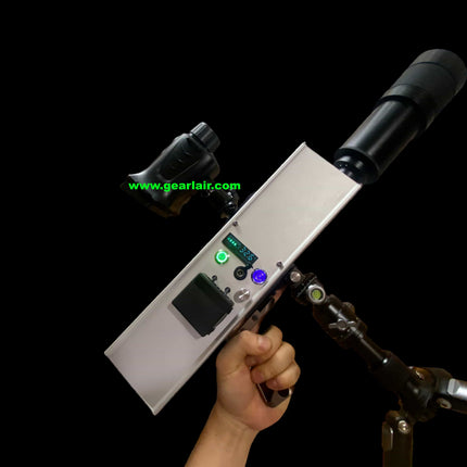 Laser Cannon Pump 300W All-Aluminum Shell Custom Heat Sink Cooling Adjustable 15-25cm Lens 30m Range High-Temp Protection
