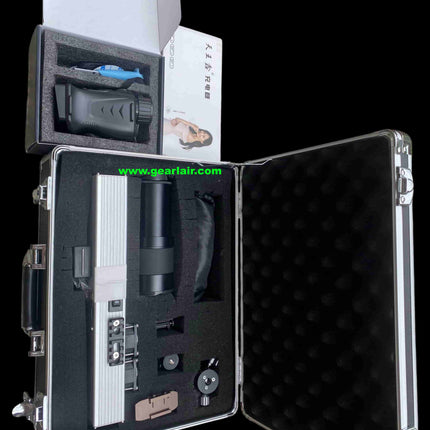 Laser Cannon Pump 300W All-Aluminum Shell Custom Heat Sink Cooling Adjustable 15-25cm Lens 30m Range High-Temp Protection